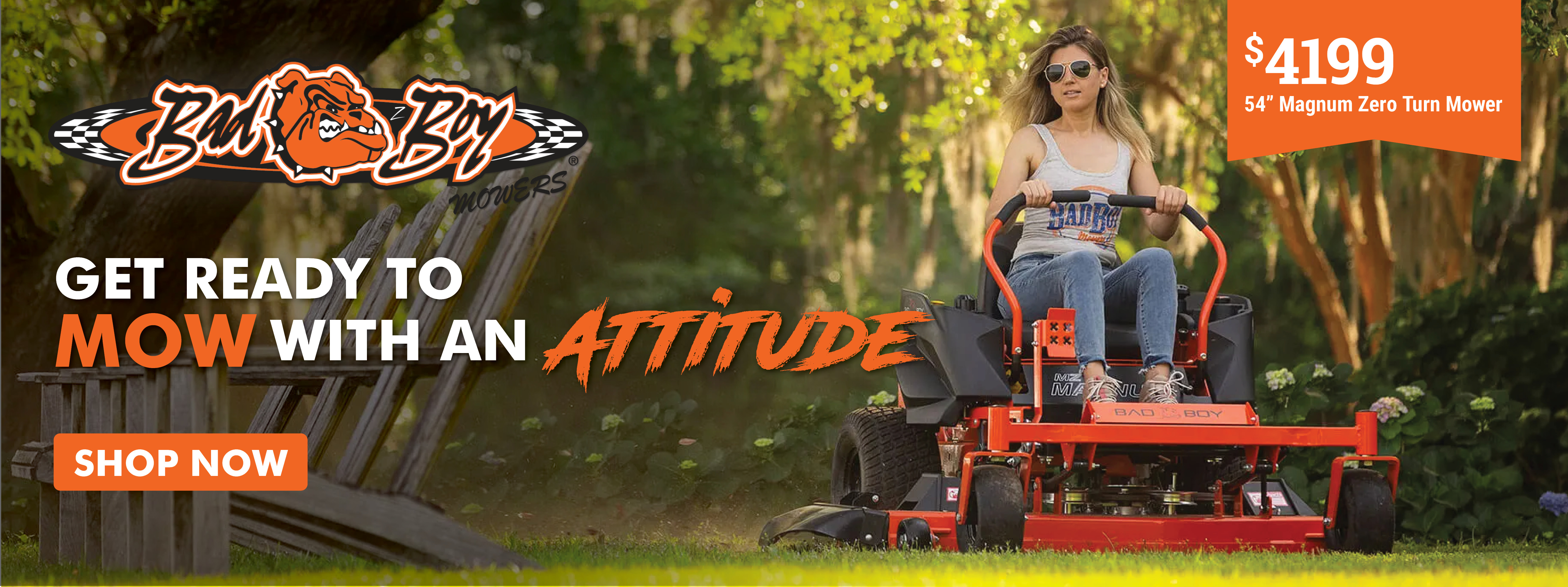 mow with an attitude